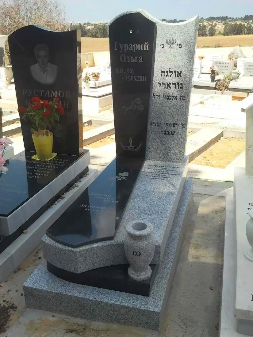 דוגמה - מצבות קבורה רמה